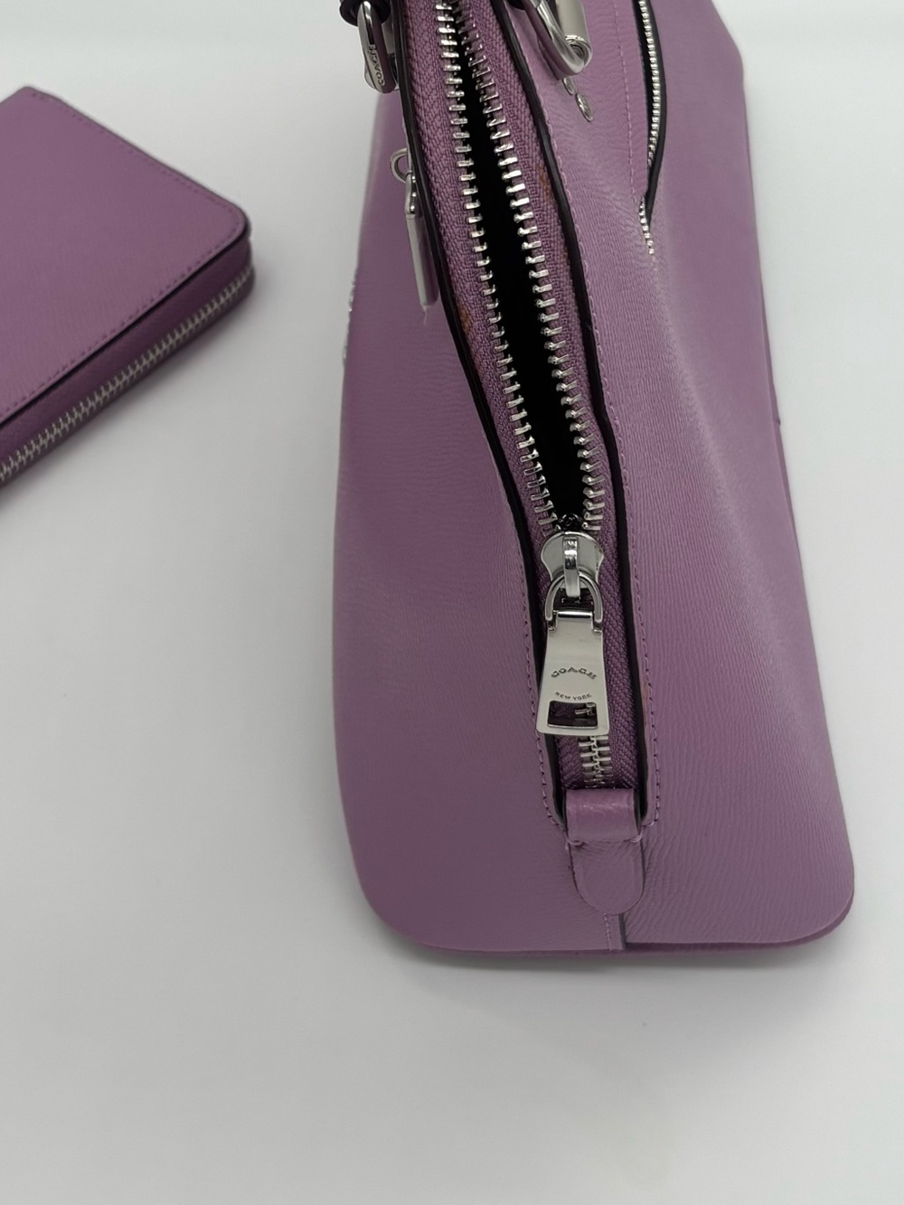 COACH Lavender Purple Dome Satchel with Matching Wallet - Picture 8 of 11
